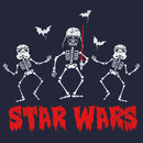 Junior's Star Wars Halloween Vader Skeletons Cowl Neck Sweatshirt