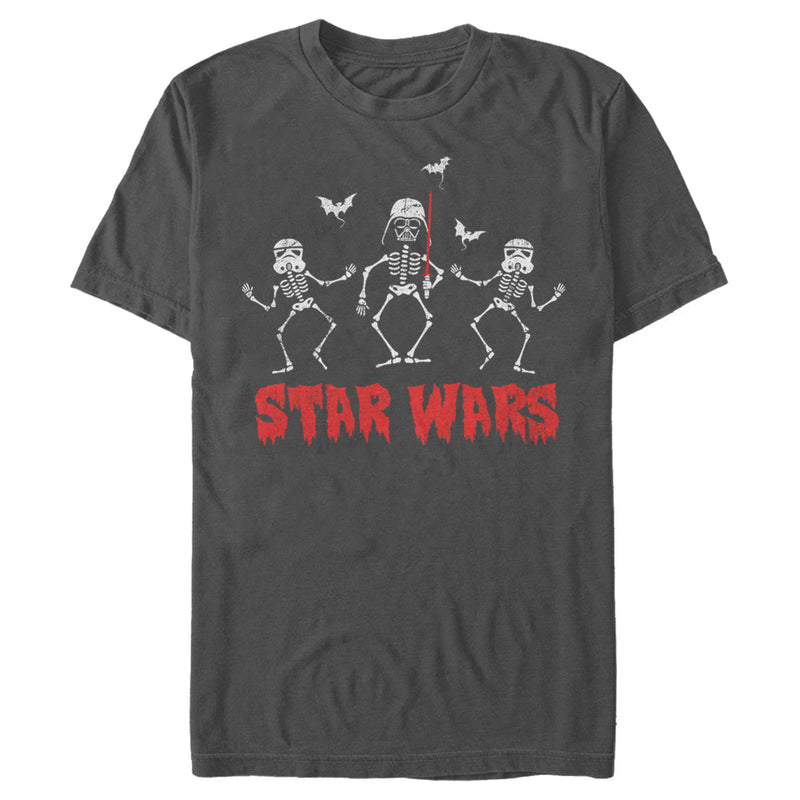 Men's Star Wars Halloween Vader Skeletons T-Shirt