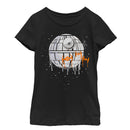 Girl's Star Wars Halloween Death Star Drip T-Shirt