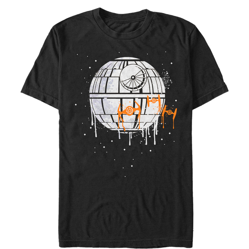 Men's Star Wars Halloween Death Star Drip T-Shirt