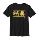 Boy's Star Wars Stormtrooper Helmet Frame T-Shirt