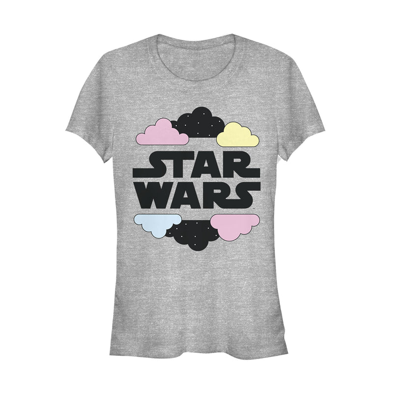 Junior's Star Wars Fluffy Cloud Logo T-Shirt