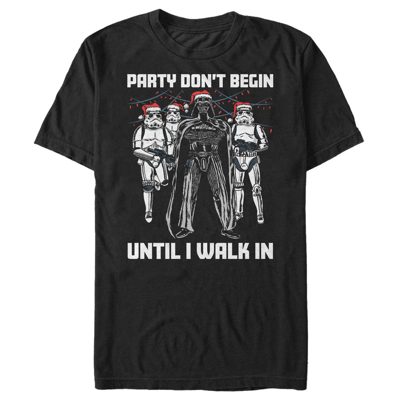Men's Star Wars Christmas Dark Side Party T-Shirt