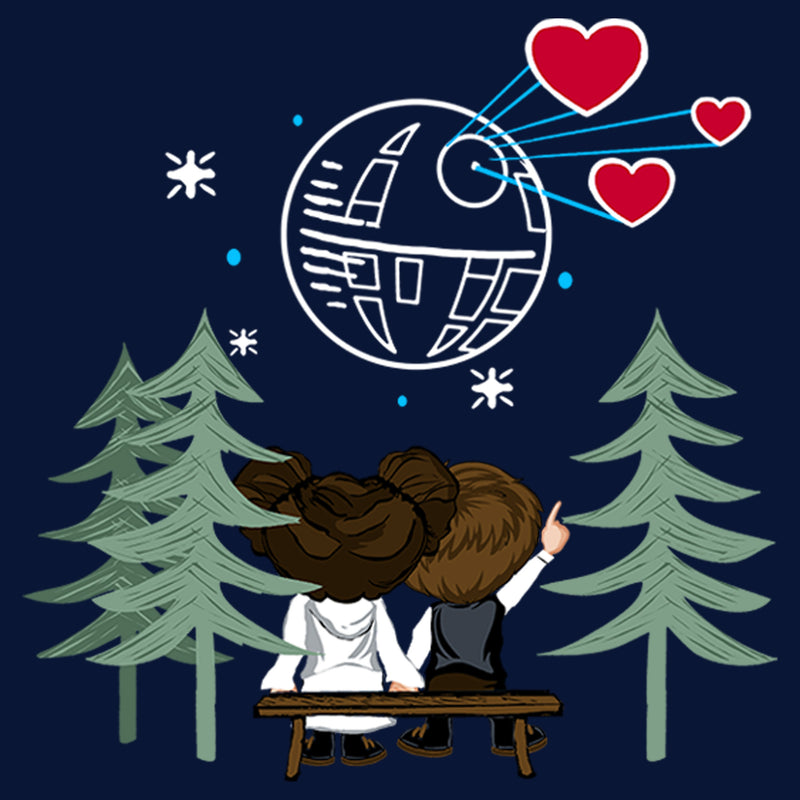 Boy's Star Wars Valentine's Day Han and Leia Holding Hands T-Shirt