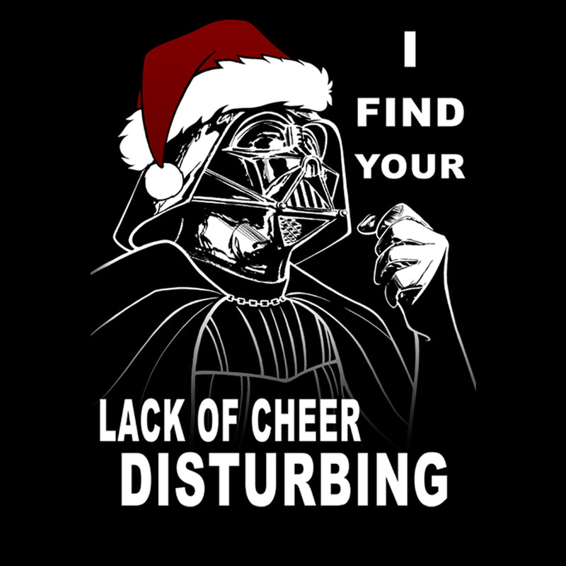 Men's Star Wars Christmas Vader Lack of Cheer Disturbing T-Shirt