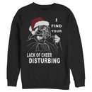 Men's Star Wars Christmas Vader Lack of Cheer Disturbing Sweatshirt