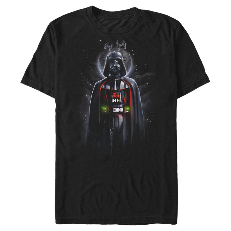 Men's Star Wars Vader Death Star TIE Fighter Stance T-Shirt