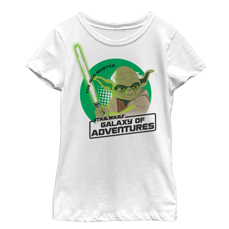 Girl's Star Wars Galaxy of Adventures Jedi Master Yoda T-Shirt