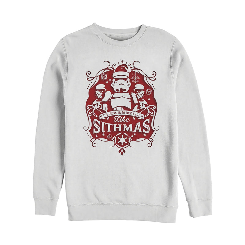 Men's Star Wars Christmas Looking Like Sithmas Sweatshirt