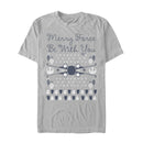 Men's Star Wars Christmas Force Be With You T-Shirt