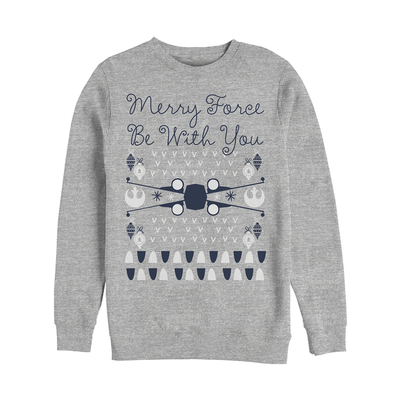 Men's Star Wars Christmas Force Be With You Sweatshirt