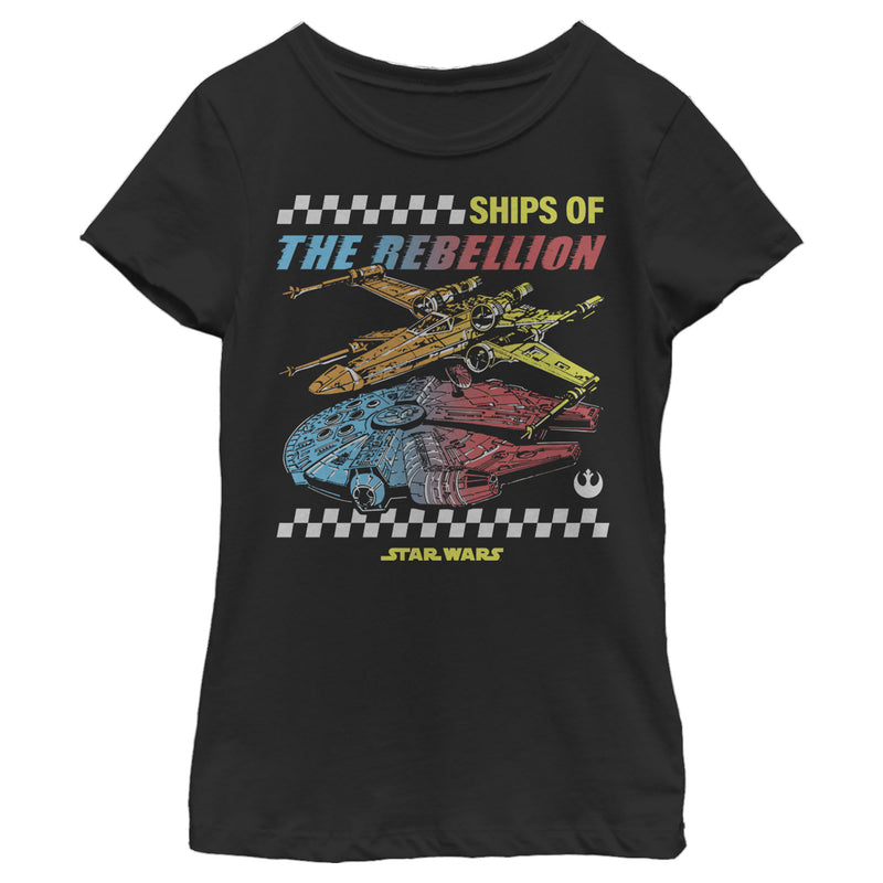 Girl's Star Wars X-Wing Ships of the Rebellion T-Shirt