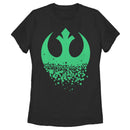 Women's Star Wars Rebel Symbol Clover Fade T-Shirt