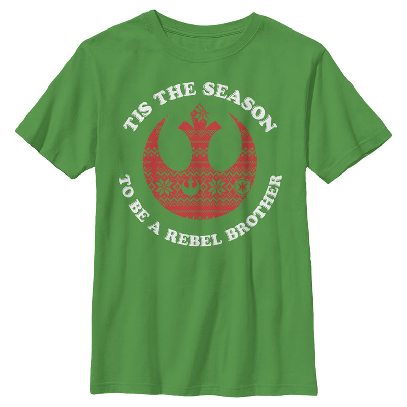 Boy's Star Wars Christmas Tis The Season Brother T-Shirt