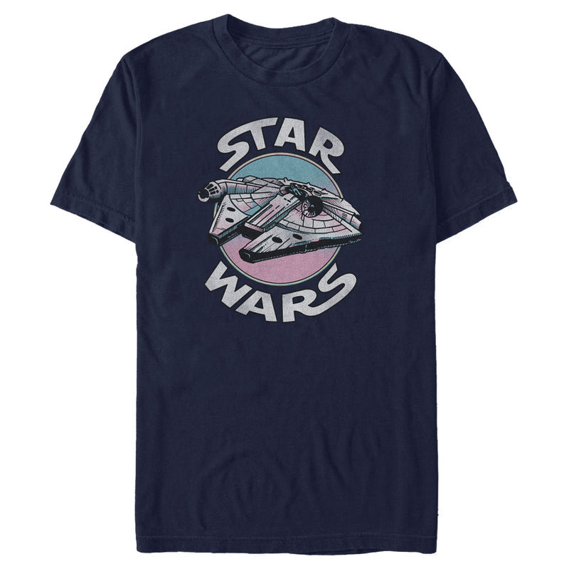 Men's Star Wars Millennium Falcon Gradient Circle T-Shirt