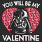 Women's Star Wars Valentine Darth Vader Invitation T-Shirt