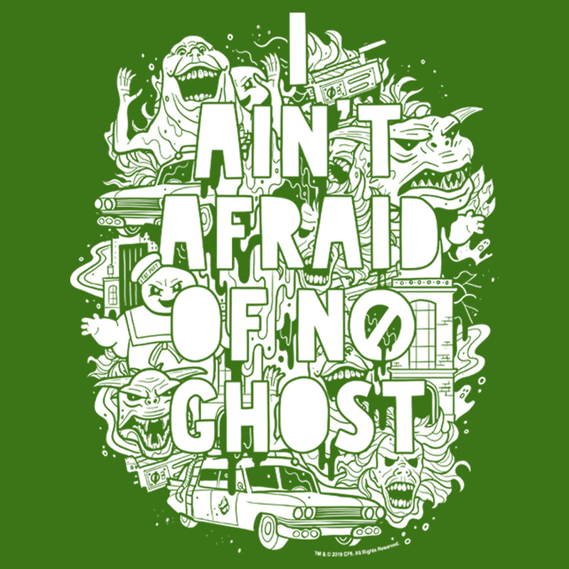 Men's Ghostbusters Ain't Afraid Ghost Collage T-Shirt
