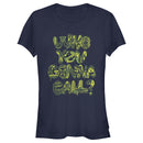 Junior's Ghostbusters Who You Gonna Call Pattern T-Shirt