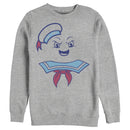 Men's Ghostbusters Stay Puft Marshmallow Man Face Sweatshirt