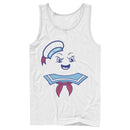 Men's Ghostbusters Stay Puft Marshmallow Man Face Tank Top