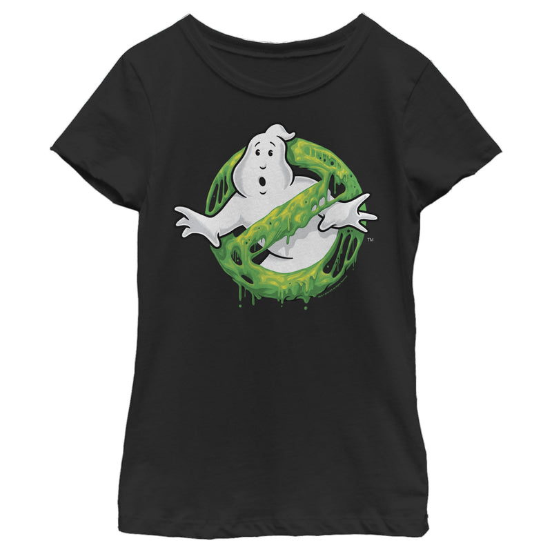Girl's Ghostbusters Slime Logo T-Shirt