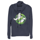 Junior's Ghostbusters Slime Logo Cowl Neck Sweatshirt