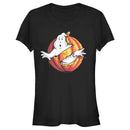 Junior's Ghostbusters Halloween Pumpkin Logo T-Shirt