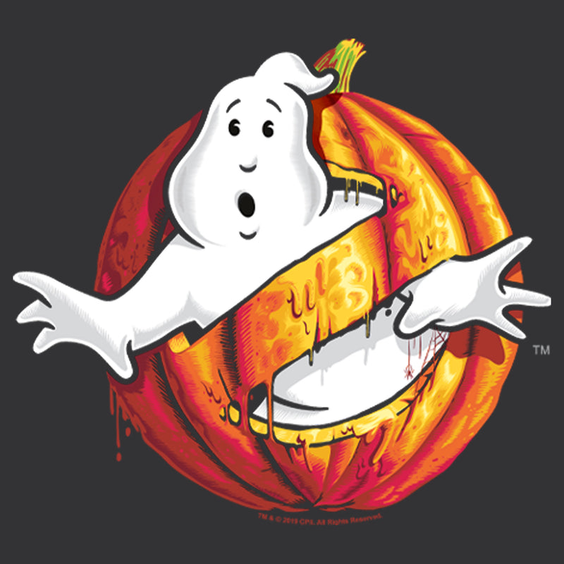 Women's Ghostbusters Halloween Pumpkin Logo Racerback Tank Top