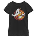 Girl's Ghostbusters Halloween Pumpkin Logo T-Shirt