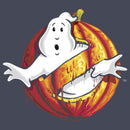 Junior's Ghostbusters Halloween Pumpkin Logo Cowl Neck Sweatshirt