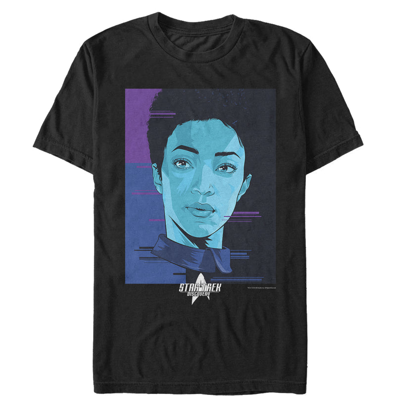 Men's Star Trek: Discovery Michael Burnham Cartoon Portrait T-Shirt