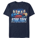 Men's Star Trek Starfleet Captains Space The Final Frontier T-Shirt