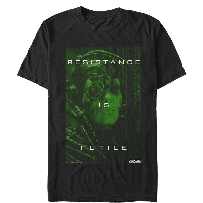 Men's Star Trek: The Next Generation Borg Resistance Is Futile T-Shirt