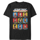 Men's Star Trek: The Next Generation Starfleet Crew Portraits Playing Cards Frame T-Shirt