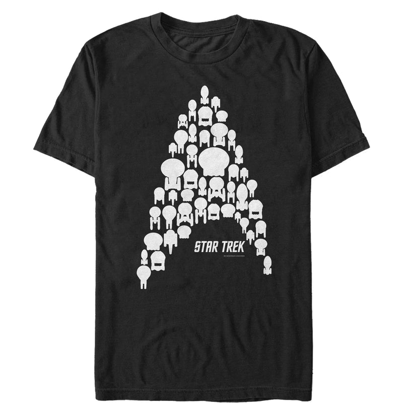 Men's Star Trek Starfleet Ship Collage T-Shirt