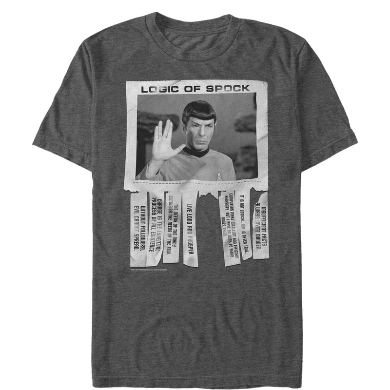 Men's Star Trek: The Original Series Logic of Spock Bulletin T-Shirt