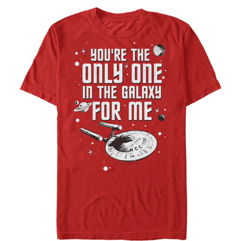 Men's Star Trek Valentine's Only One In Galaxy T-Shirt