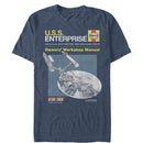 Men's Star Trek USS Enterprise Workshop Owners' Manual T-Shirt