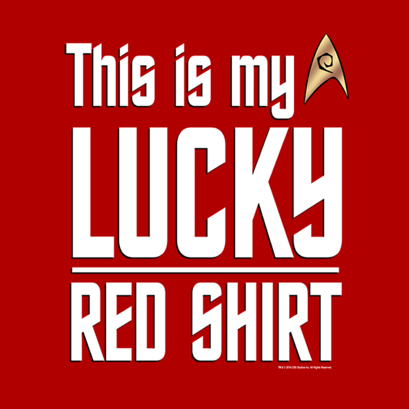 Men's Star Trek This Is My Lucky Red Shirt T-Shirt