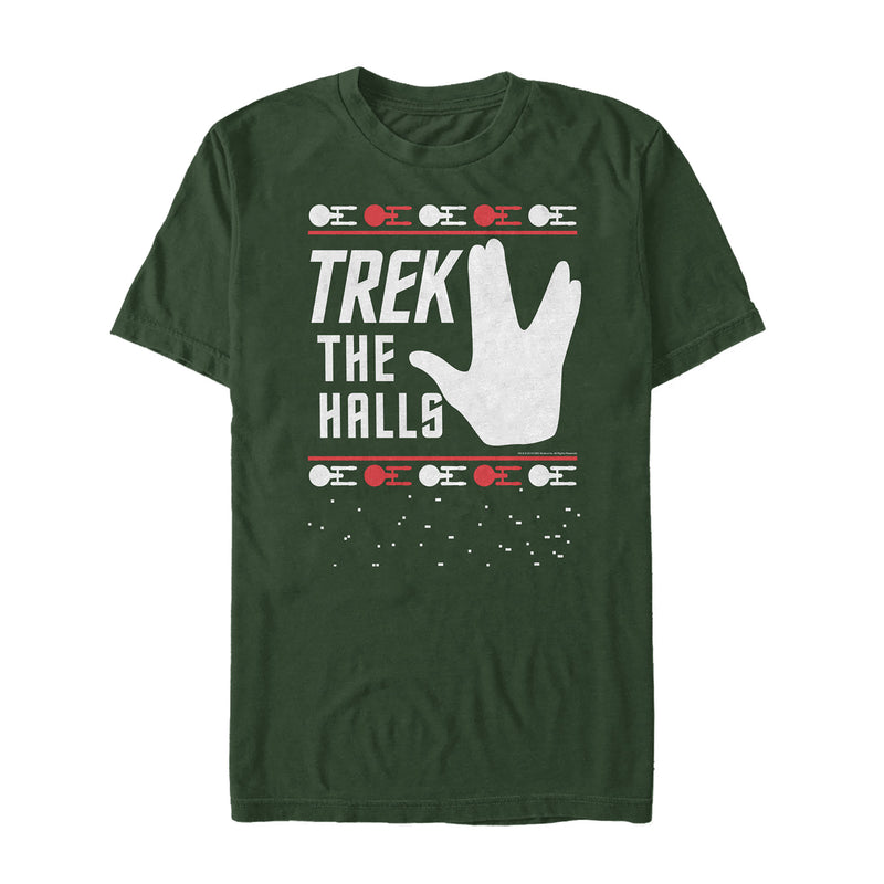 Men's Star Trek Christmas Trek the Halls T-Shirt