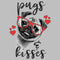 Women's Lost Gods Pugs and Kisses T-Shirt