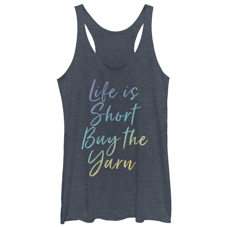 Women's CHIN UP Buy the Yarn Racerback Tank Top