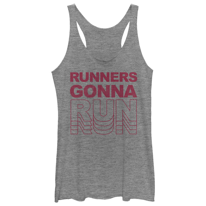 Women's CHIN UP Runners Gonna Run Racerback Tank Top