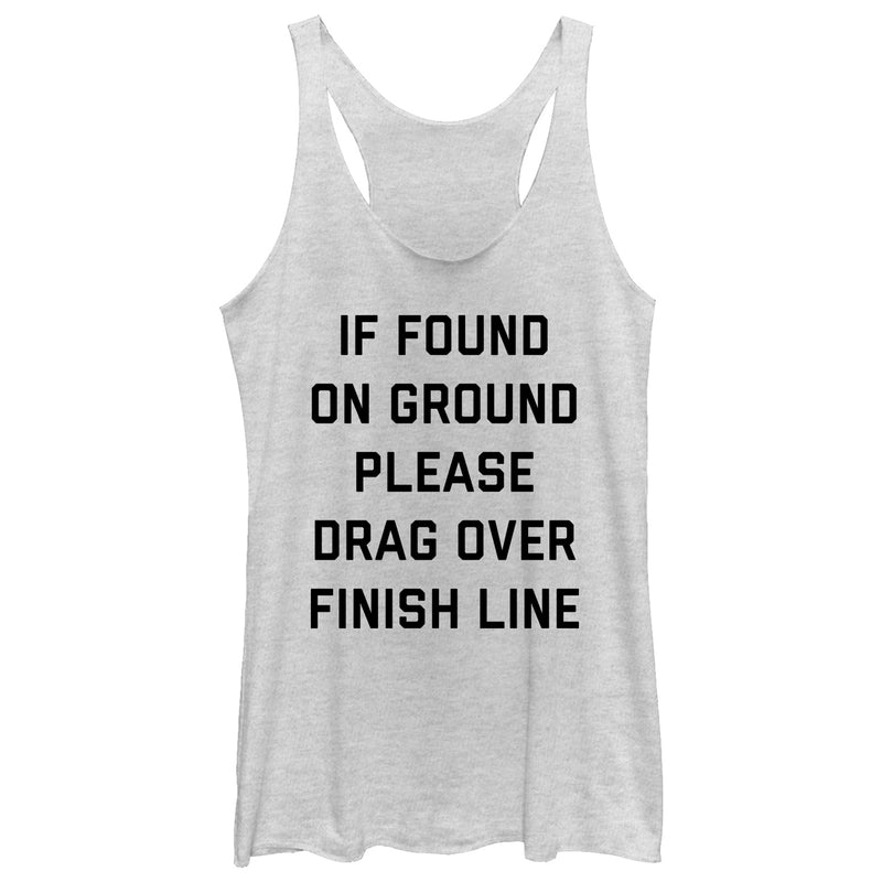 Women's CHIN UP Drag Over Finish Line Racerback Tank Top