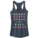 Junior's CHIN UP Christmas Joy Always Racerback Tank Top