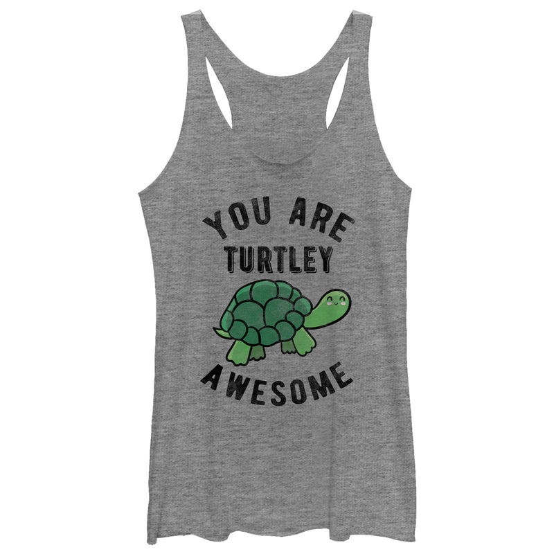 Women's CHIN UP Turtley Awesome Racerback Tank Top