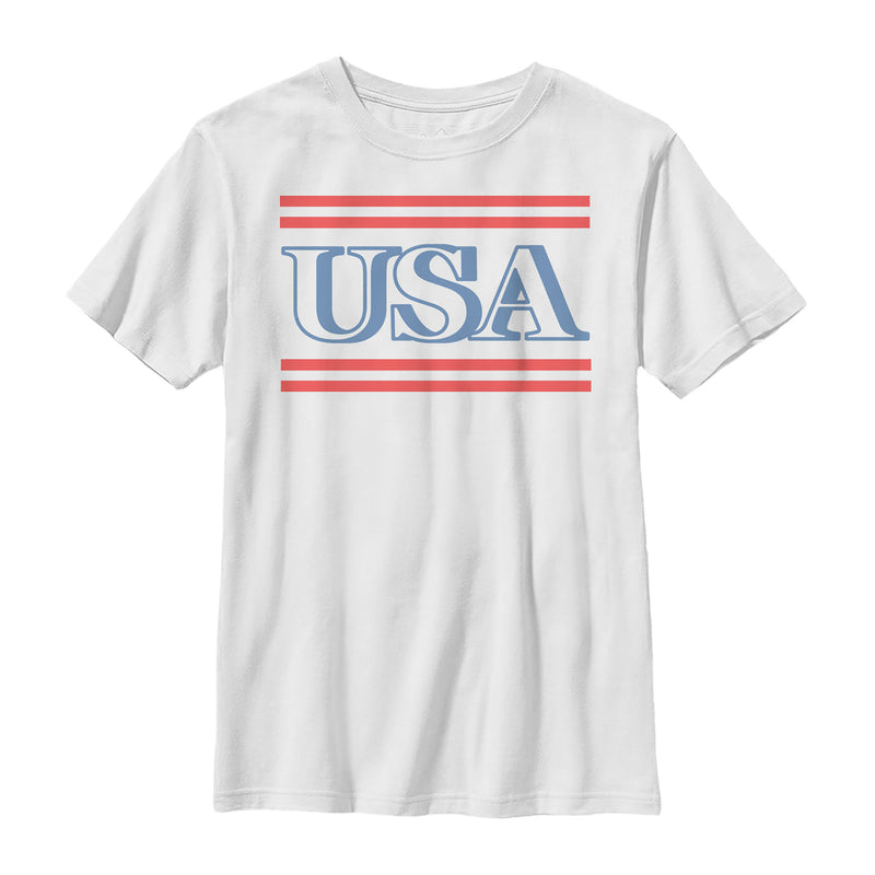 Boy's Lost Gods Fourth of July  USA Stripe T-Shirt