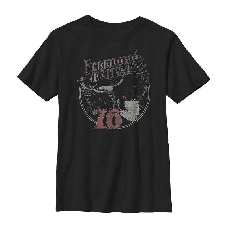 Boy's Lost Gods Fourth of July  Freedom Festival T-Shirt