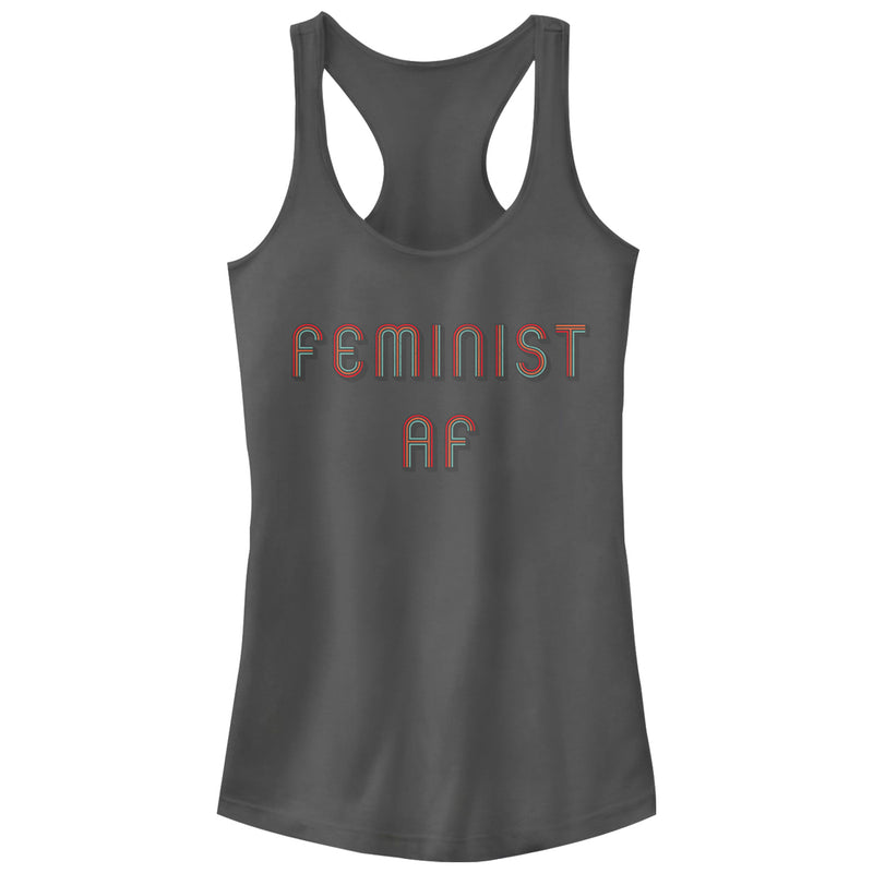 Junior's CHIN UP Feminist AF Racerback Tank Top