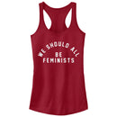 Junior's CHIN UP Should All Be Feminists Racerback Tank Top